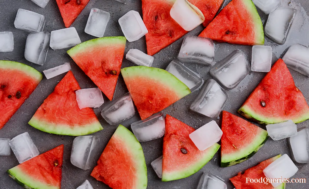 storing watermelon in fridge
