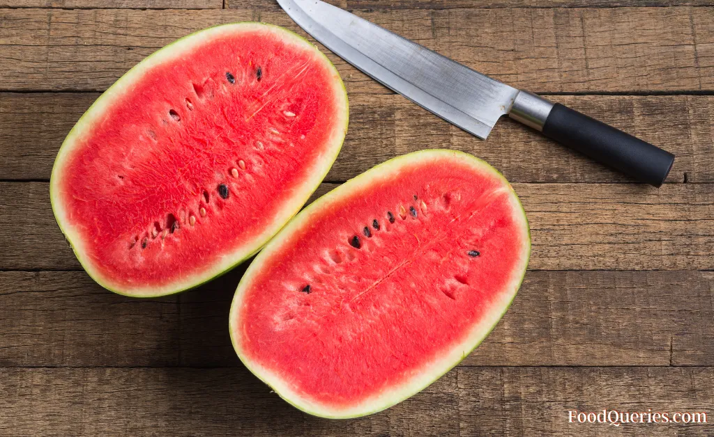 half cut watermelon
