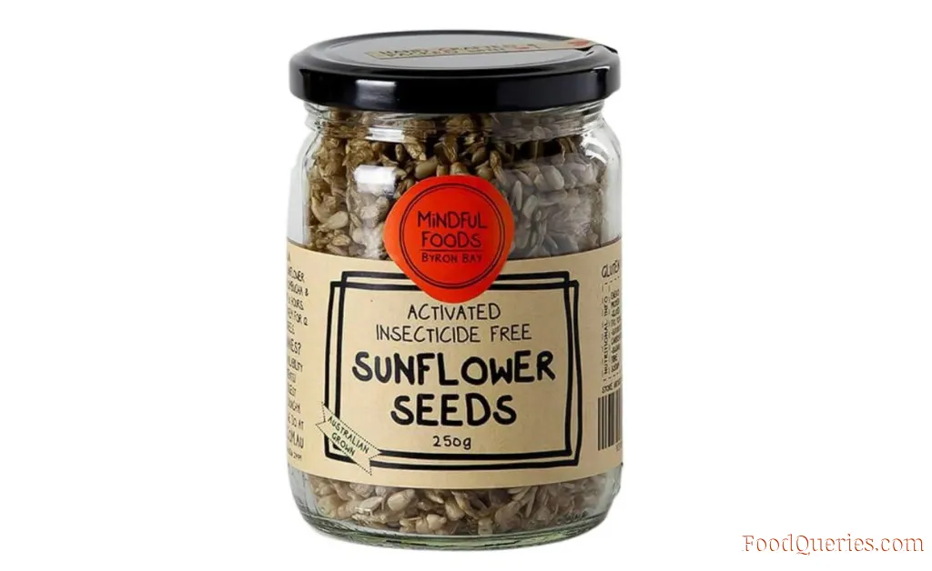 sunflower seeds in a jar